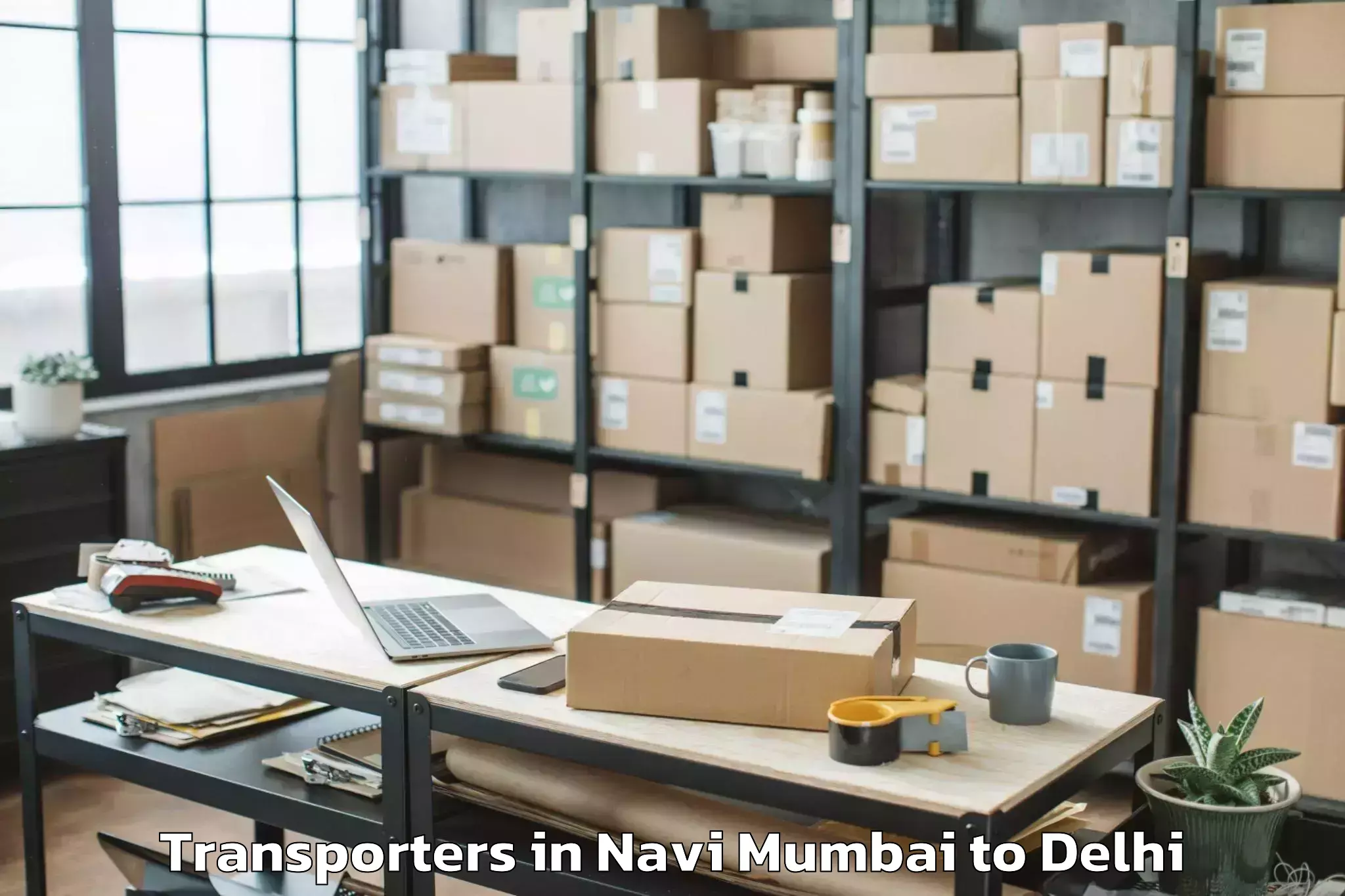 Easy Navi Mumbai to Dlf Avenue Mall Transporters Booking